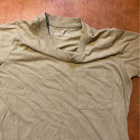 Everlane The Weekender Sage Green Oversized Tee Shirt Dress A33 - Picture 5 of 5